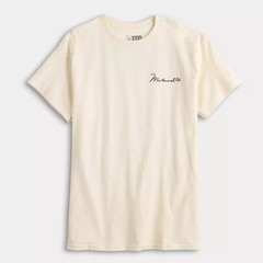 Muhammad Ali Mens Muhammad Ali Press Conference Graphic Cream Shirt New