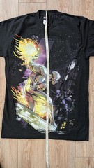 Rare Vintage Mad Engine x Marvel Silver Surfer vs Black Panther Large Shirt