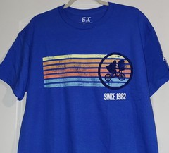 E.T. The Extra Terrestrial Blue Adult Graphic T Shirt S Small NEW Loot Crate ET