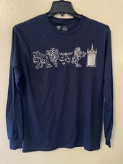 Loot Crate Harry Potter Shirt Medium Blue Sorcerer Stone Challenges Long Sleeve