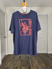 U.S. Polo Assn. Graphic Logo Men’s Blue/Red Short Sleeve Crew T-Shirt Size XL