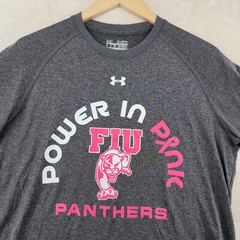 Under Armour Heatgear Loose Fit Men Size M FIU Panthers Crew-Neck T-Shirt