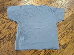 Vintage Underdog Blue SHIRT (3XL) TV Cartoon Dog Character 3X Y2K Distressed
