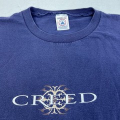 Vintage 1999 CREED Band T Shirt Human Clay Tour Music Y2K Size XL
