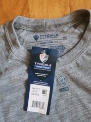 Tyndale Shirt Mens M Gray NEW Flame Resistant Arc Rated FR Long Sleeve M010T
