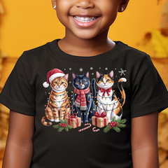 Meowy Christmas Shirt, Cat Christmas tshirt, Cat Lover Xmas T-Shirt