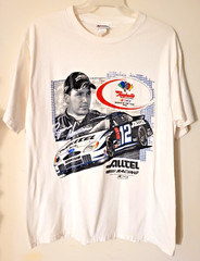Vtg Rookie Ryan Newman T Shirt #12 Alltel 2002 Checkered Flag Sports Raybestos