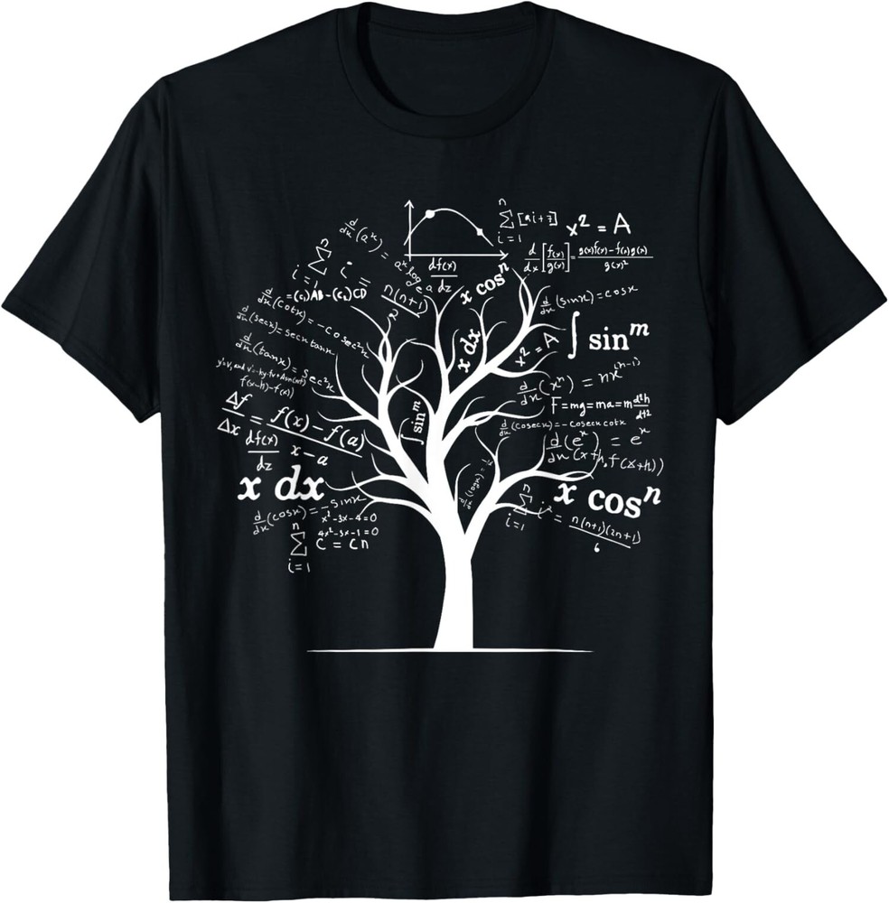 Calculus Algebra Tree Math Teacher Nerd Geek Gift Fun Unisex T-Shirt