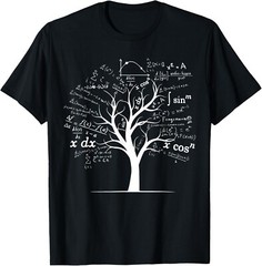 Calculus Algebra Tree Math Teacher Nerd Geek Gift Fun Unisex T-Shirt