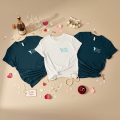 Matching Hen Do Custom T Shirt Martinis Bikinis Bride Tee