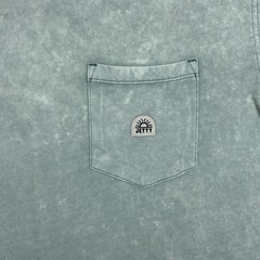 Jetty Men’s XL Light Blue Mineral Wash Pocket T Shirt 100% Cotton Casual Surf Te
