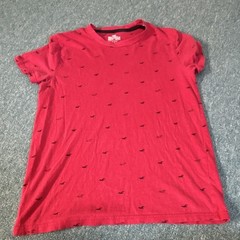 Hollister Must-Have Collection Red Logo Crew Neck Short Sleeve Cotton Tee XS
