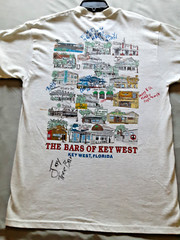 Bars of Key West Florida T Shirt Adult L – Bartender Signed – Delta Pro Weights