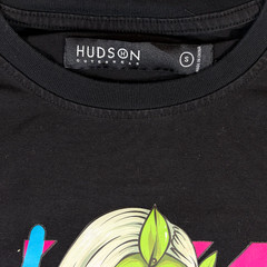 Hudson Outerwear Graphic T-Shirt Icons Black Short Sleeve Mens S