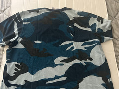 ADIDAS TREFOIL BLUE CAMO SIZE XL SHORTS SLEEVE T-SHIRT…SEE DESCRIPTION’