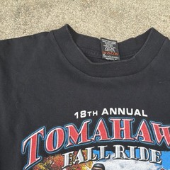 Harley Davidson Wausau Wisconsin Annual Fall Ride T Shirt L As Pictured Hole!!