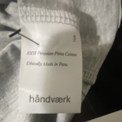 håndværk Men’s Gray Crew Neck Short Sleeve Cotton Jersey T-Shirt Size S