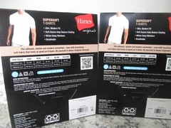 Hanes White T Shirts XL Tagless 4 Total Softest Fabric Supersoft Slim Modern Fit