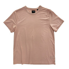 Cuts T-Shirt Pyca Pro Lightweight Jersey Knit Pink Straight Hem Men Large