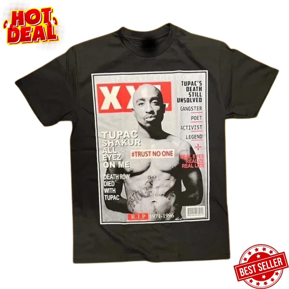 Tupac Shakur Inspired 2Pac West Coast Rap Hip Hop T-Shirt Unisex S-5XL