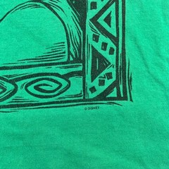 Disney Lion King Simba Nala Vintage Green Graphic T-Shirt Sun Sportswear M/L Vtg