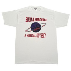 Vintage 2001 Solo & Ensemble Musical Odyssey T Shirt White Band Large