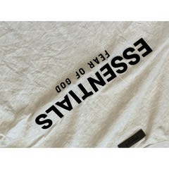 Fear of God Essentials | Mens Long Sleeve Shirt | Light Oatmeal | Size XXL