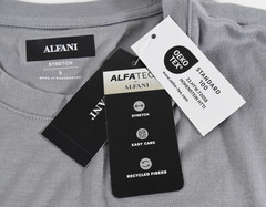 Alfani Men’s T-Shirt New S M L XL XXL 3XL Gray Standard Stretch Basic Knit Solid