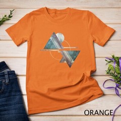 Geometric Mountains T-Shirt- Abstract Mountain Camping Tee Unisex T-shirt