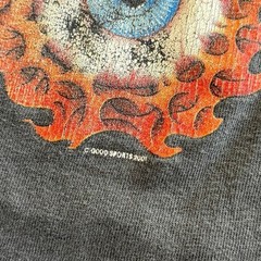Vintage Y2K Pit Bull Leather Company Thrashed T-Shirt Size XL Faded Double Sided