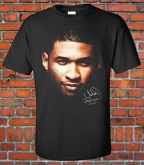 R&B Music Singer Usher Big Head T-Shirt Unisex Cotton Tee Classic