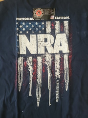 New NRA Guns Stripes Tshirt, NAVY BLUE