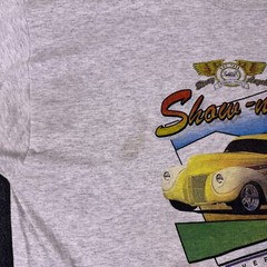 Vintage Jerzees Mens White Graffiti Weekend Show-n-Shine 98 Casual T-Shirt