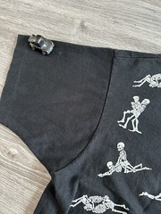 RARE Vintage Fashion Victim Skeleton Made In USA 1990 Men’s XL/L
