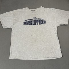 Gym Weight Lifting Power House Lift Team Alabama Vtg Jerzees T Shirt XL