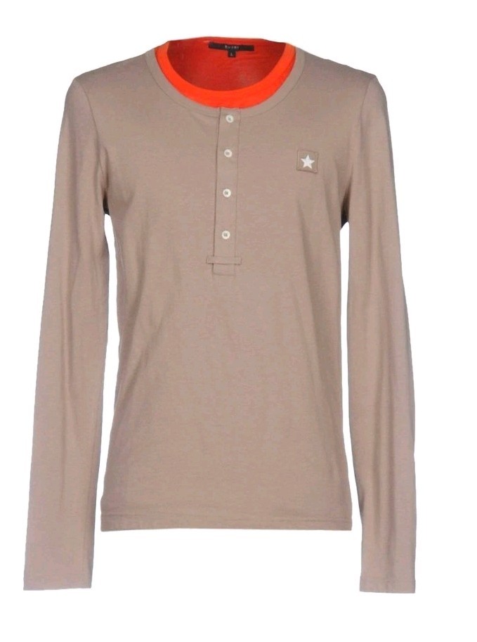 $800+ Gucci Double-Layer Long-Sleeve Men’s Star T-Shirt Made in Italy New PICS!