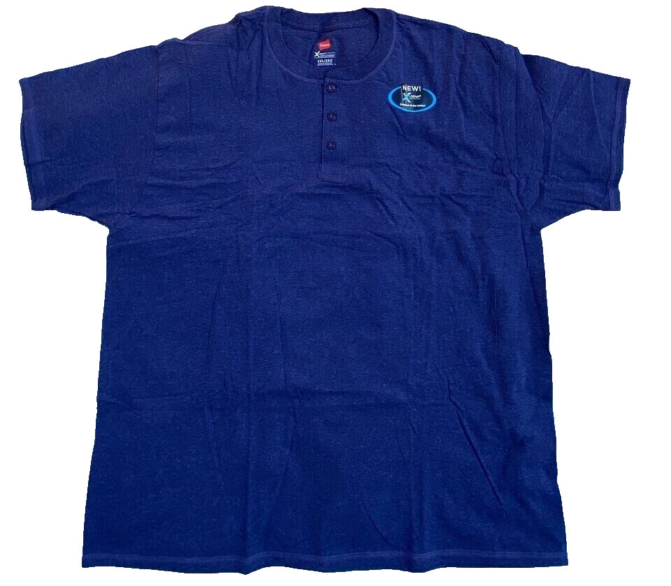 Hanes Tagless short Sleeve T-Shirt Comfort Cotton Soft Plain Navy Tee Mens, 2XL