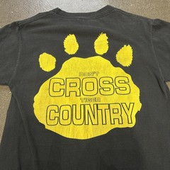 NAXC Tiger Country Shirt Mens Small Black Paw Print Cross Country Graphic