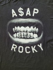 ASAP Rocky Shirt Size Medium Black Grills Teeth Rap Hip Hop Streetwear A$AP