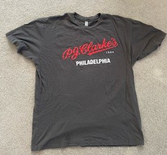 PJ Clarke’s Philadelphia T-Shirt NextLevel XL It’s About Time 21×27