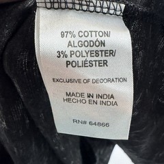 Modern Culture Sleeveless Shirt Mens XL Black White Hooded with Drawstring