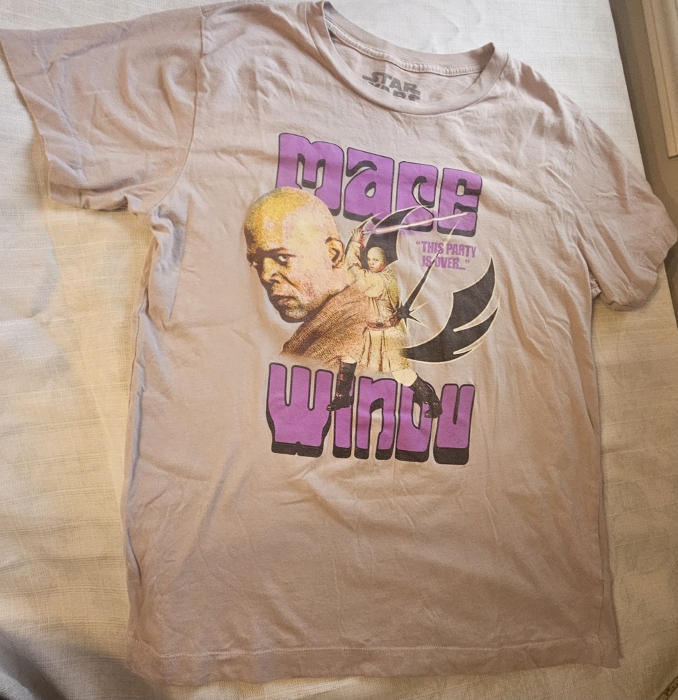 Star Wars Mace Windu (Samuel L. Jackson) light Purple Shirt – M