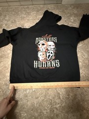 Assholes*s Live Forever Large Clothes-3 pc Pullover Sweater T-Shirt Black Gray