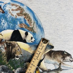 Vintage 1992 Habitat Double Sided Animal Shirt Mens XL Single Stitch Nature 90s