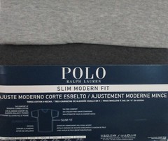 3 POLO RALPH LAUREN S M L XL SLIM FIT COTTON BLACK WHITE BLUE V NECK T SHIRTS