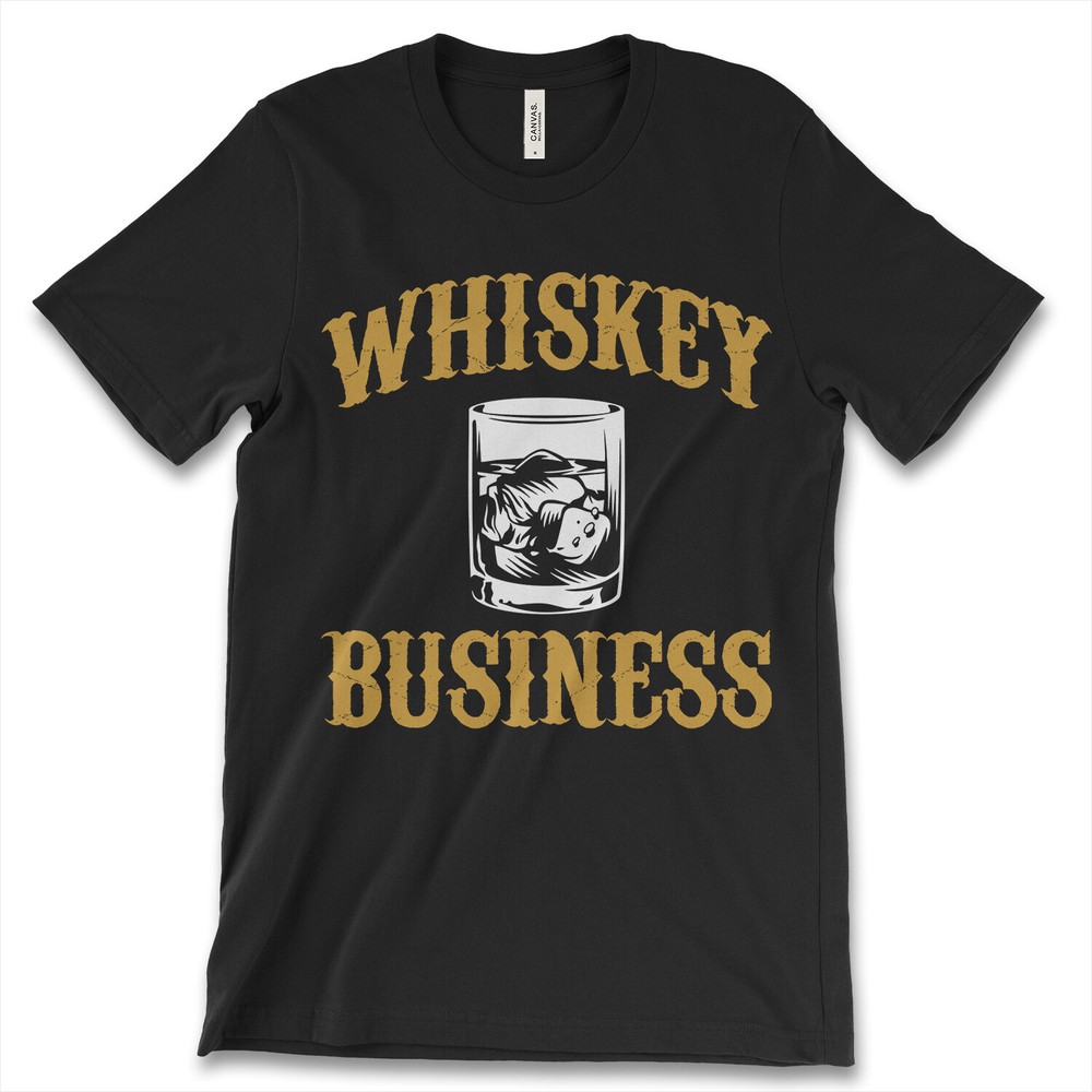 Whiskey Business Next Level New Men’s Shirt Neon Graphic Casual Tee