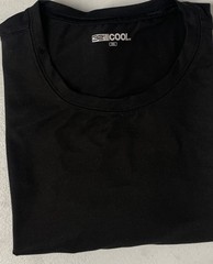 32 Degrees Cool Men’s Crew Neck T-Shirt Tee BLACK XXL Quick Dry Excellent
