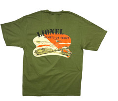 Earth Collection Lionel Trains T-Shirt Sz 2X Short Sleeve Green w Graphics