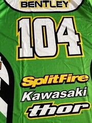Thor Shea Bentley Kawasaki Motocross Dirtbike Jersey Y2K Reproduction Vintage