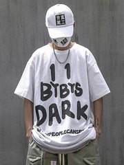 Niepce Men’s Dark Reflection Spray Paint Tee Streetwear Graphic Shirt
